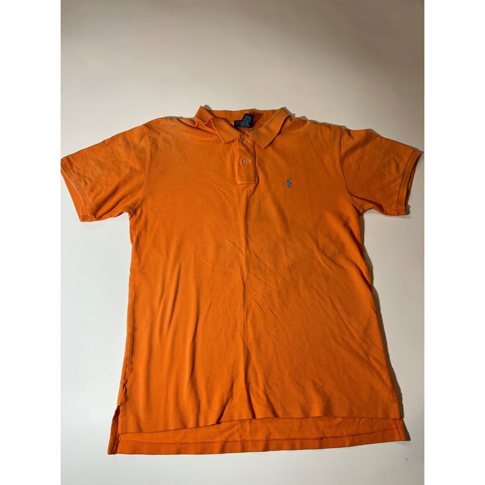Polo Ralph Lauren Polo Shirt Boys XL 20 Orange Short Sleeve Pique